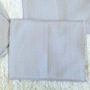 Set of 2 IKEA Table placemats, white / gray